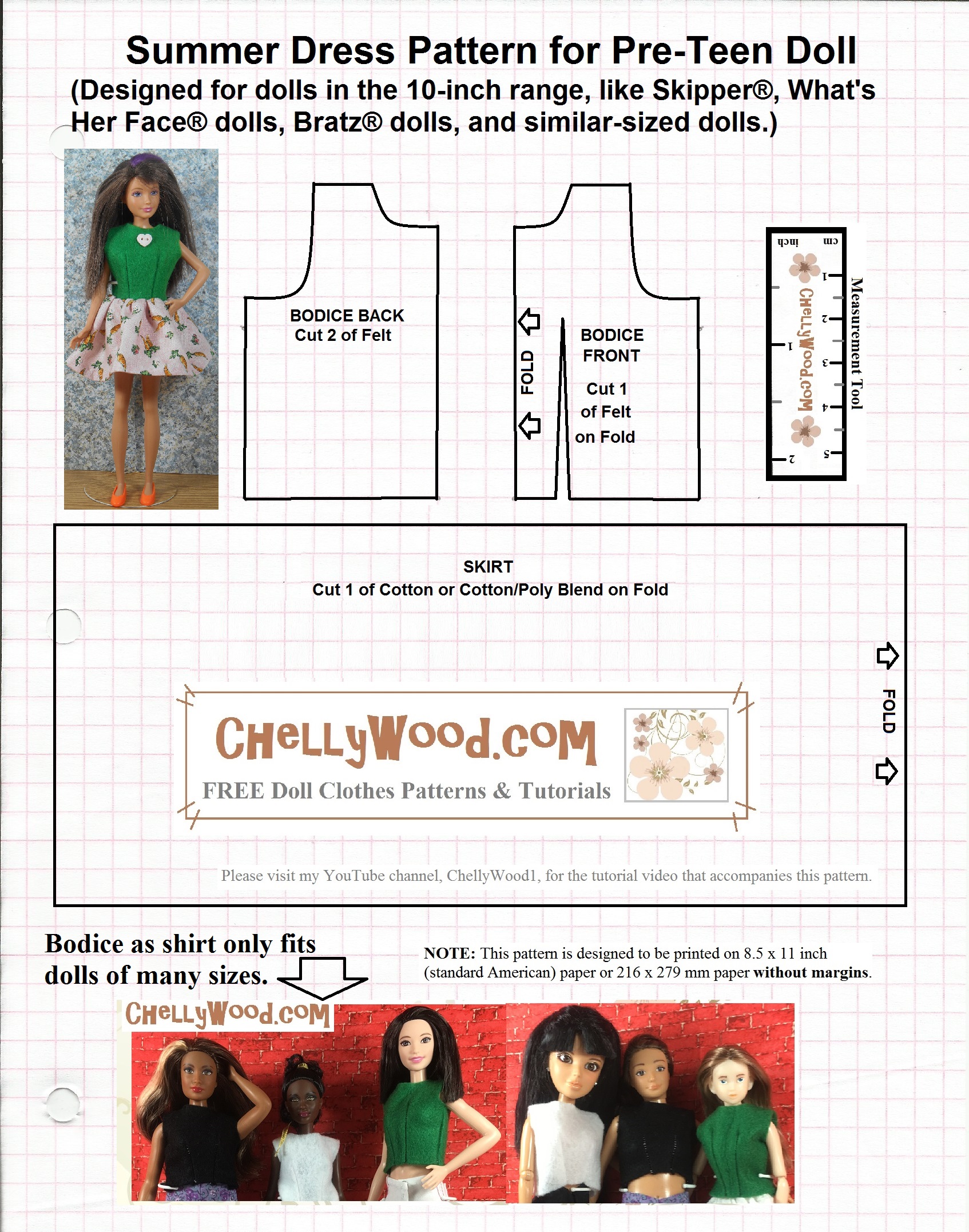 What are standard American Doll measurements?
