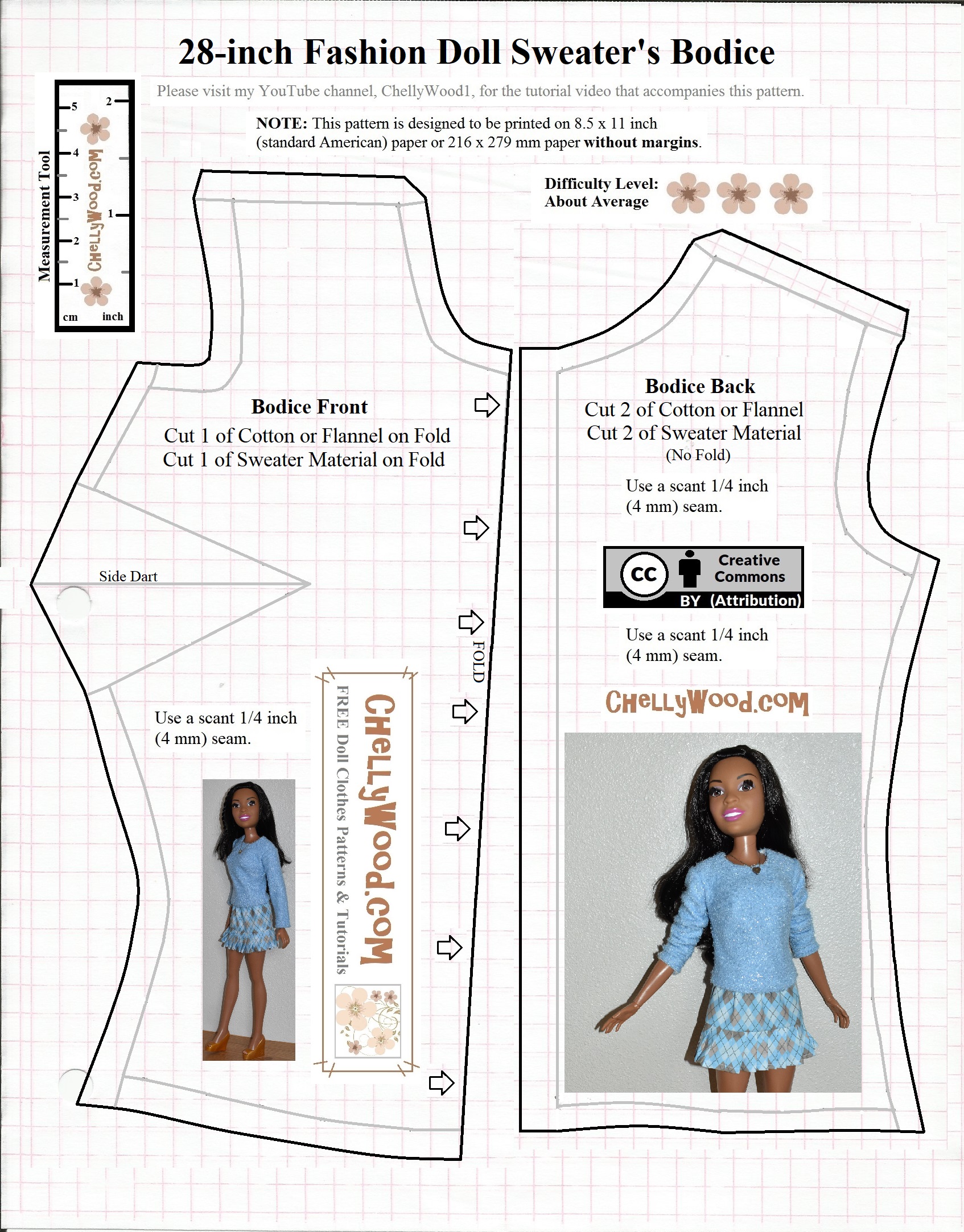 barbie clothes pattern free